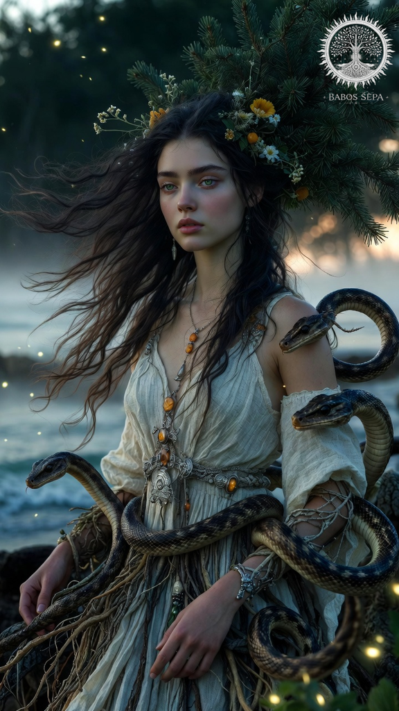 Senovės Lietuvos baltų mitologinė būtybė / legendinė veikėja: Eglė.